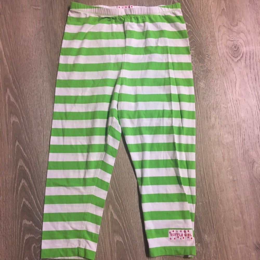 green and white stripped girls pants 🎉3 for 10🎉